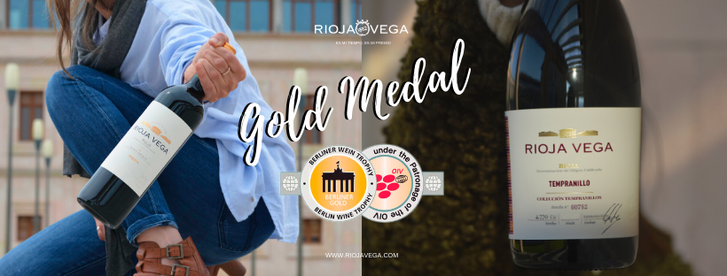 Rioja Vega Reserva 2014 and Rioja Vega Colección Tempranillo Tinto 2018 receive GOLD MEDAL from the Berliner Wein Trophy international wine contest