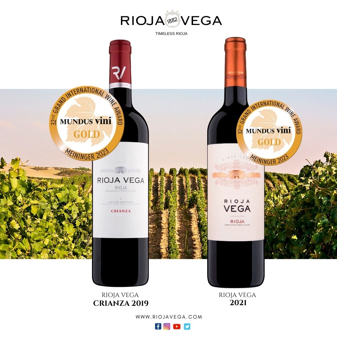 Rioja Vega Crianza y Semi Crianza Oro en Mundus Vini